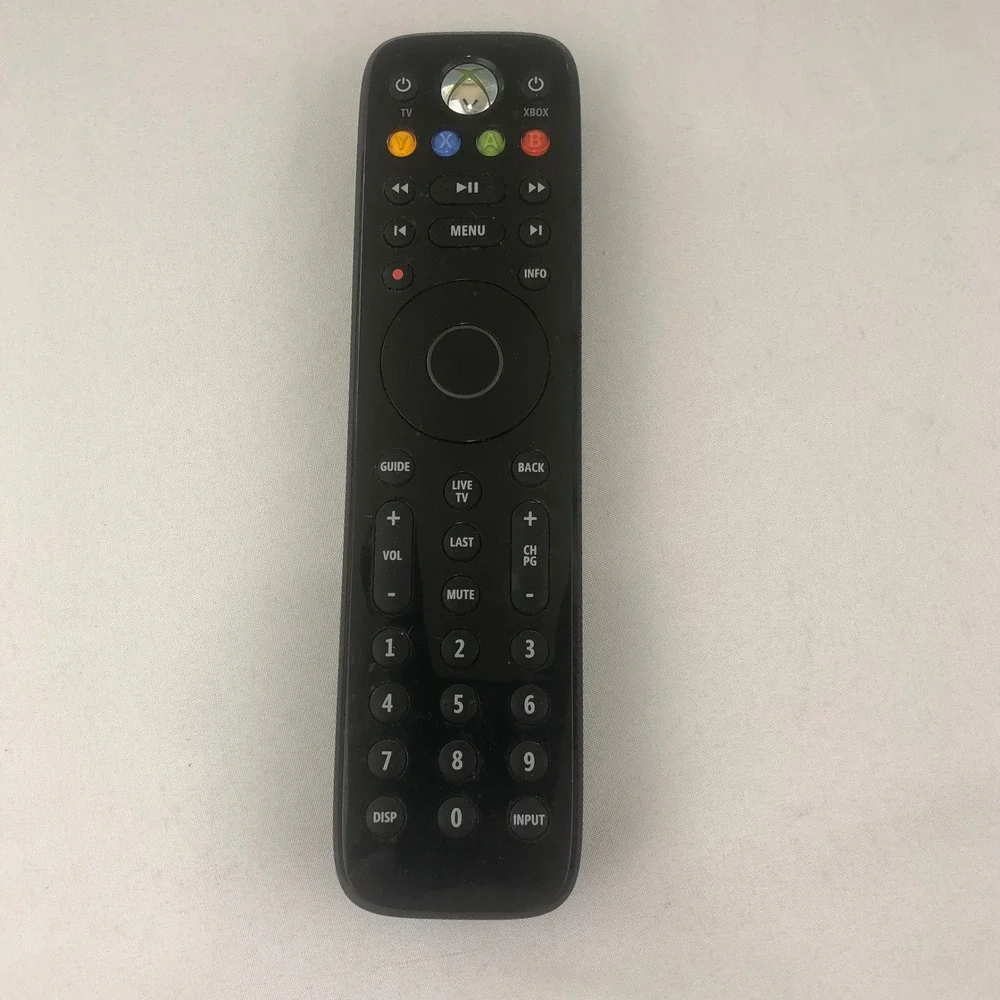 Microsoft XBOX 360 DVD Media Remote Control Black Model 1493